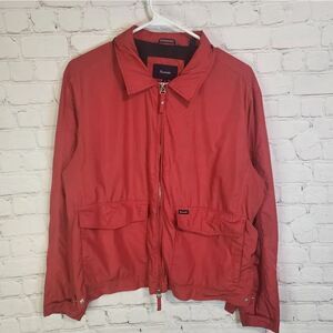 Men's Faconnable full zip rain jacket, size Medium